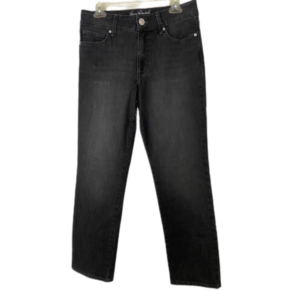 Gloria Vanderbilt Shape Effect Tummy Sculpt Straight Light Black Size 10 - Picture 1 of 11